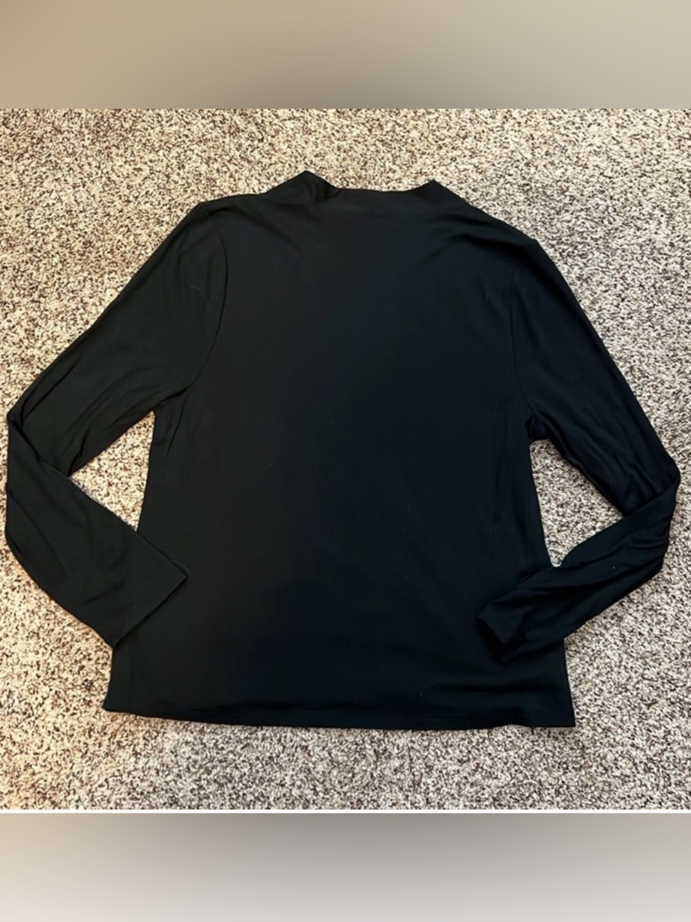 Soft Surroundings Agnes Long Sleeve Lined V-Neck Tee - Picture 3 of 7